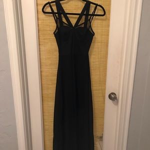 Black floor length dress